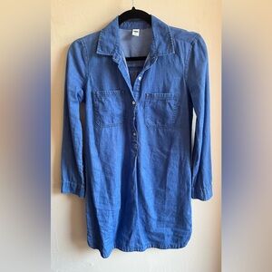 Denim shirt dress XS old navy